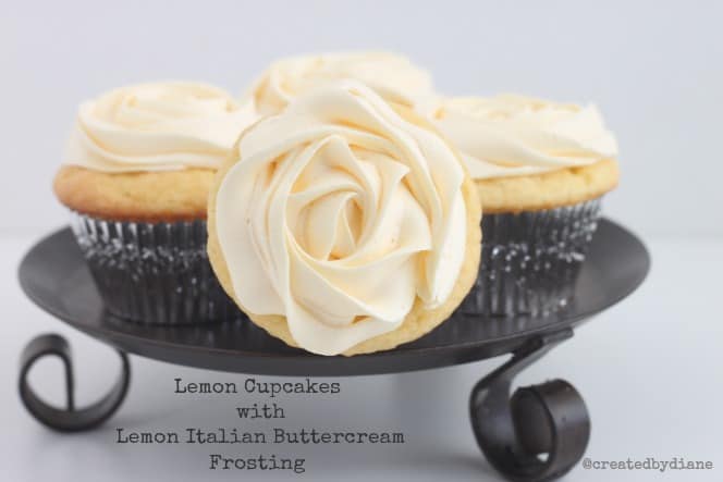 Lemon Cupcakes with Lemon Italian Buttercream Frosting @createdbydiane.jpg