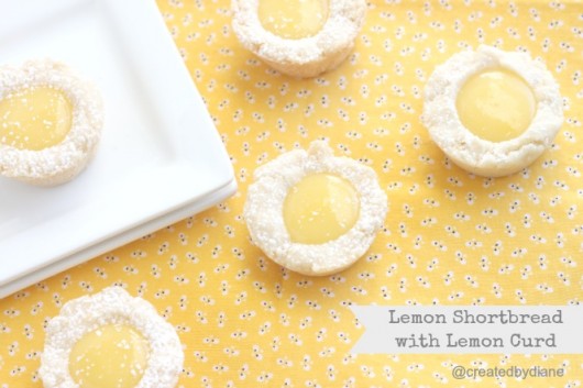 Lemon Shortbread with Lemon Curd @createdbydiane