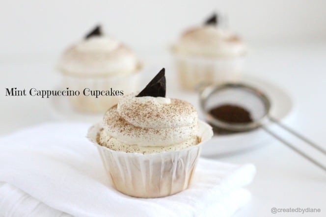 Mint Cappuccino Cupcakes