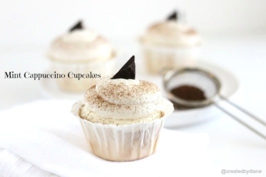 Mint Cappuccino Cupcakes @createdbydiane