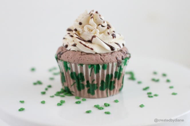 Mocha Mint Cupcake