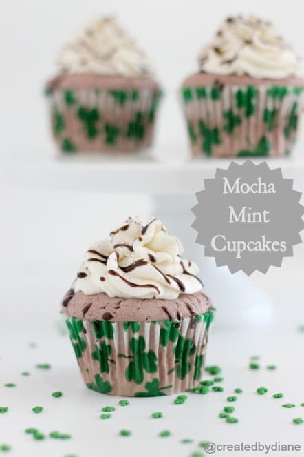 Mocha Mint Cupcakes