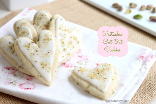 Pistachio Cut Out Cookies @createdbydiane