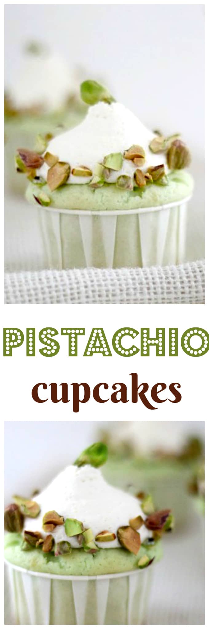Pistachio cupcakes from @createdbydiane