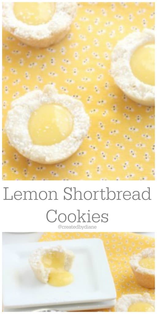 lemon shortbread cookies @createdbydiane