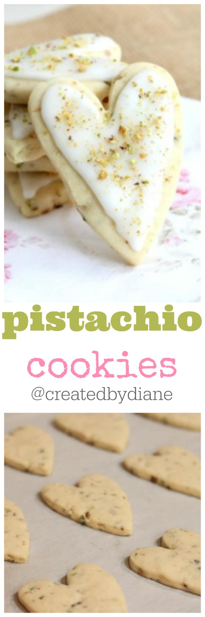 pistachio cookies from @createdbydiane