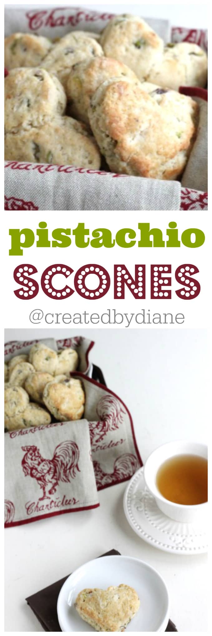 pistachio scones from @createdbydiane