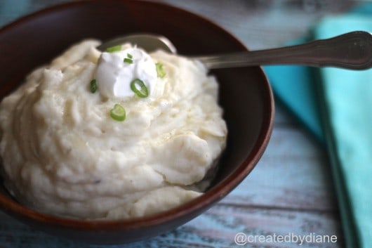 Sour Cream and Onion Mashed Potatoes 