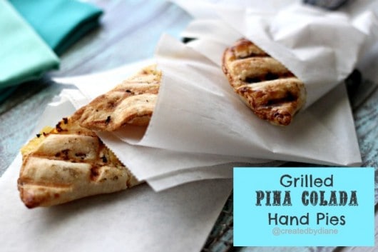 Grilled Pina Colada Hand Pies @createdbydiane