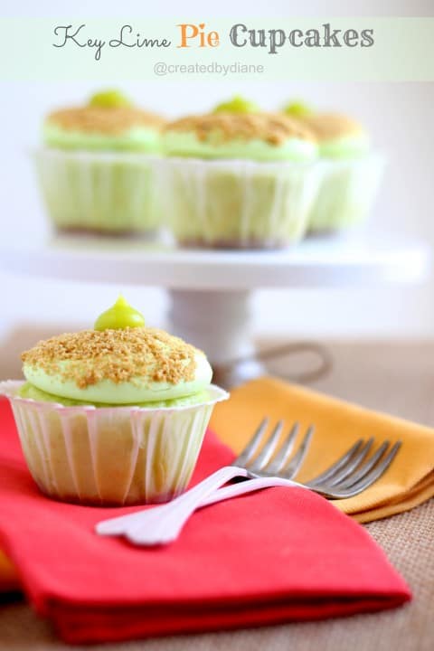 Key Lime Pie Cupcakes Recipe @createdbydiane