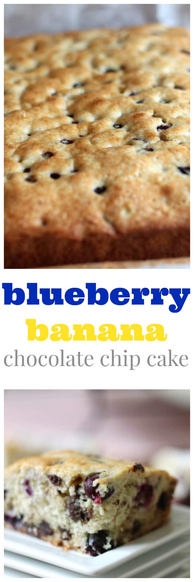 blueberry banana chocolate chip cake