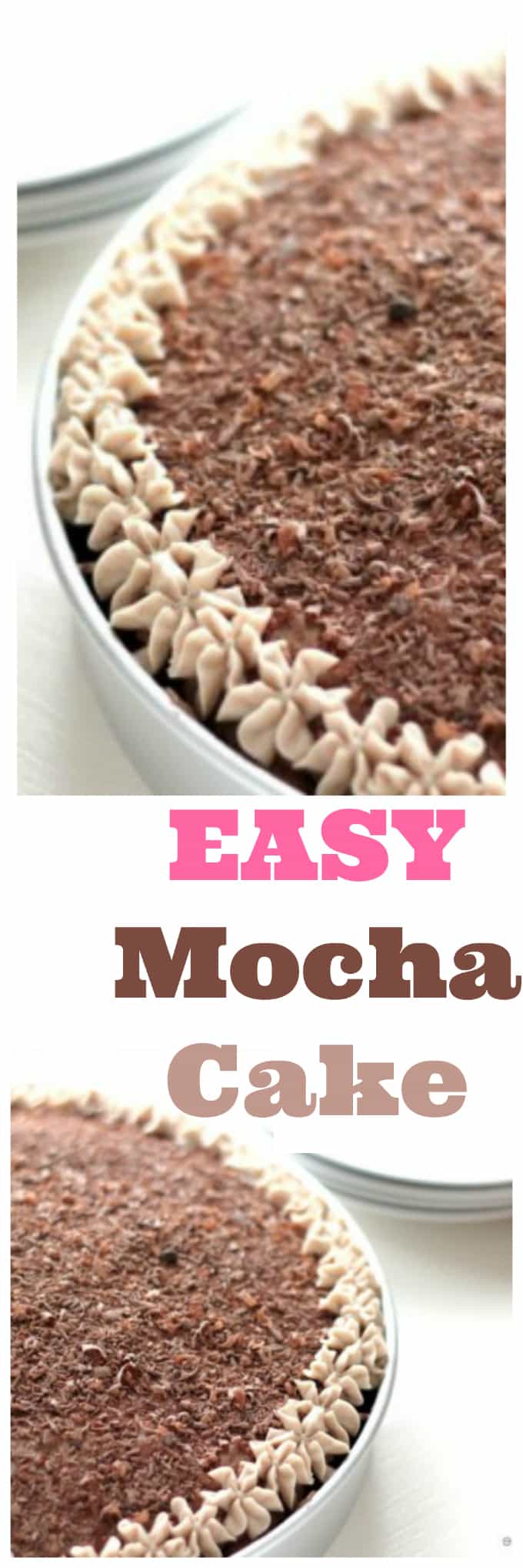 easy mocha cake @createdbydiane