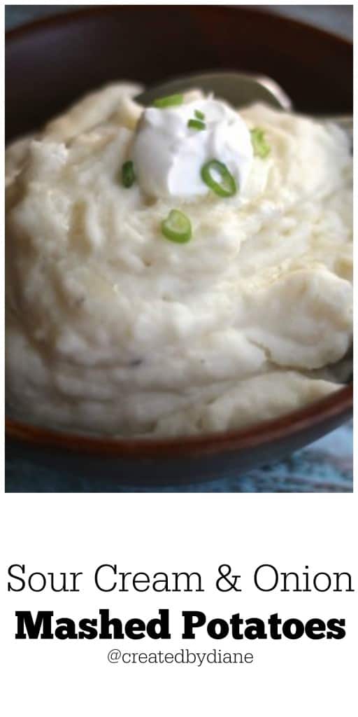 sour cream and onion mashed potatoes @createdbydiane