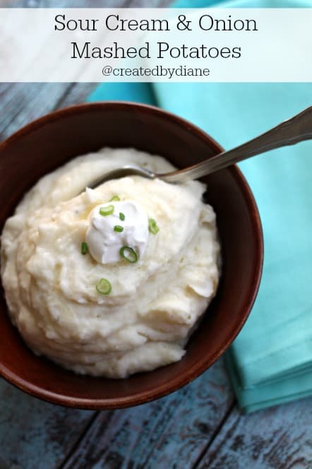 sour cream and onion mashed potatoes @createdbydiane