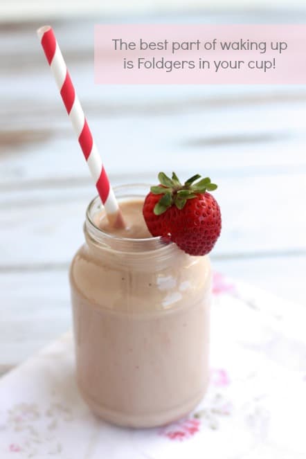 Folgers jingle morning Smoothie Mocha Strawberry @createdbydiane