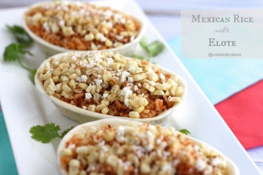 Mexican Rice with Elote @createdbydiane