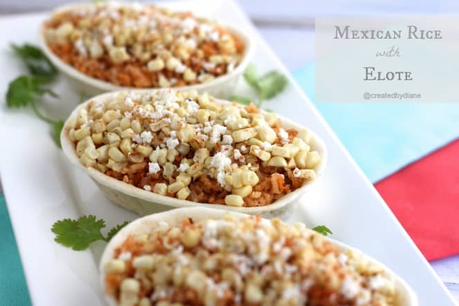 Mexican Rice with Elote
