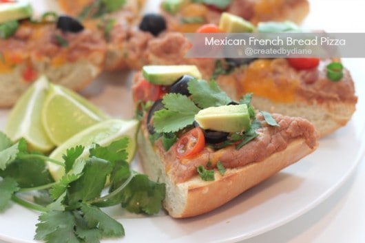 Mexican french Bread Pizza from @createdbydiane