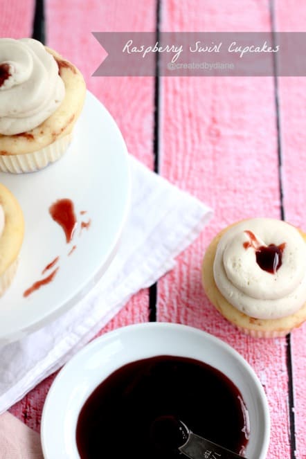 Raspberry Swirl Cupcake with Raspberry Frosting