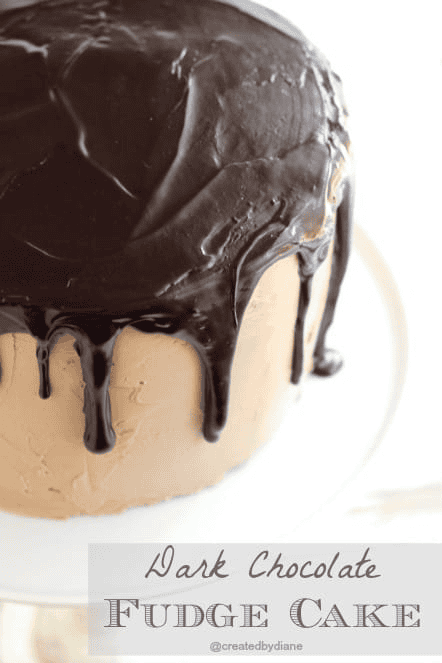 dark chocolate fudge cake