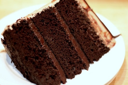 slice of Dark Chocolate Fudge 3 layer Cake.jpg