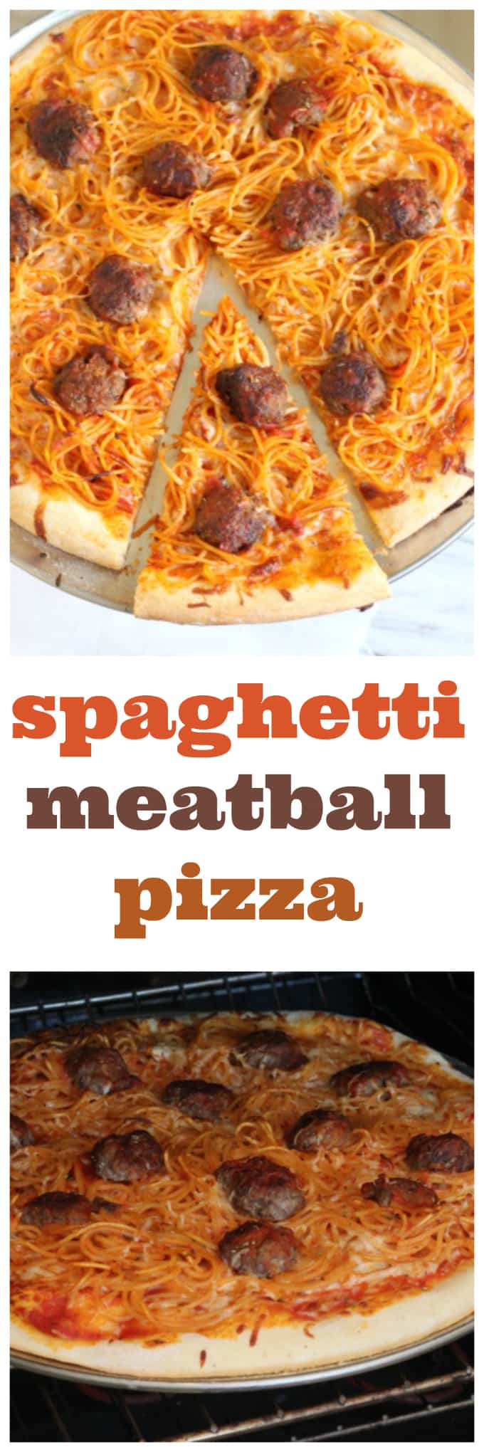 spaghetti and meatball pizza @createdbydiane