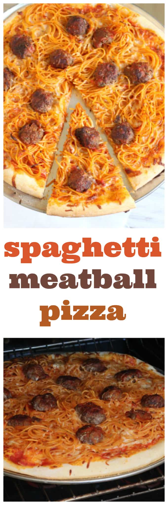 spaghetti and meatball pizza @createdbydiane