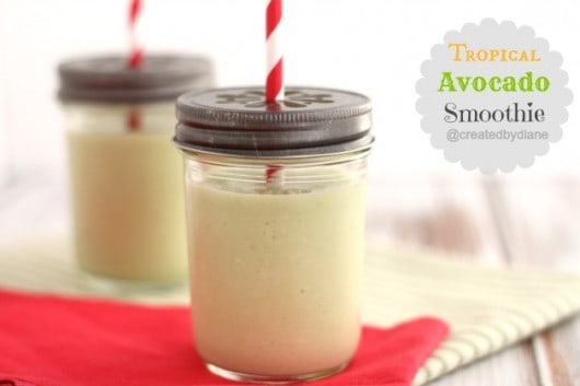 tropical avocado smoothie from @createdbydiane using @ca_avocados