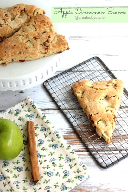 Apple Cinnamon Scones @createdbydiane