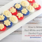 How to make Red White and Blue Deviled Eggs @createdbydiane #eggs #july4 #patriotic #redwhiteblue #recipe #healthy .jpg