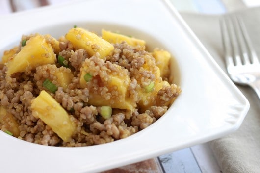 pork pineapple and quinoa