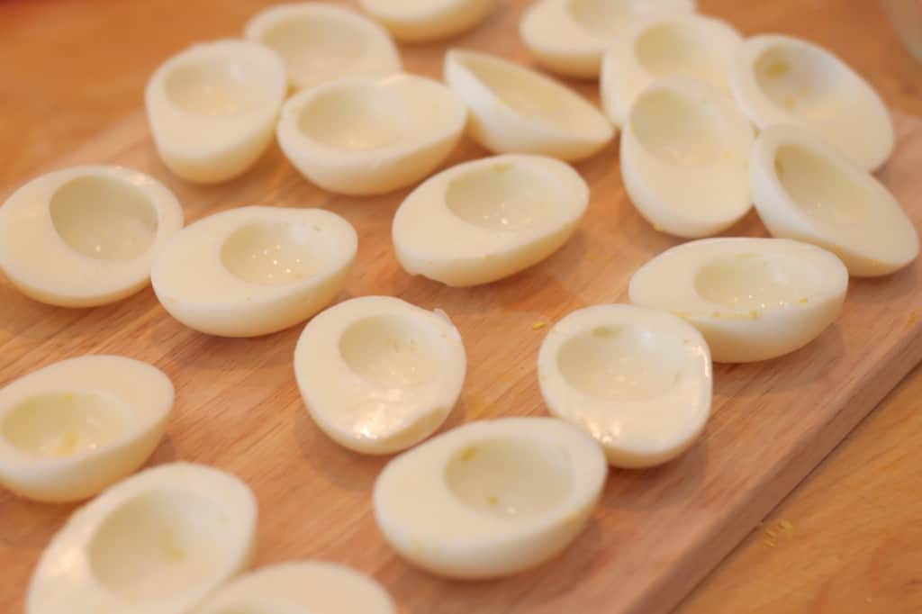 skinny deviled eggs