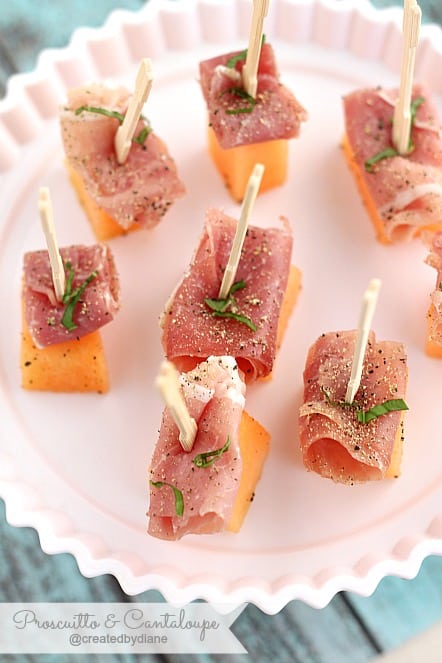 Proscuitto and Cantaloupe #food #appetizer @createdbydiane