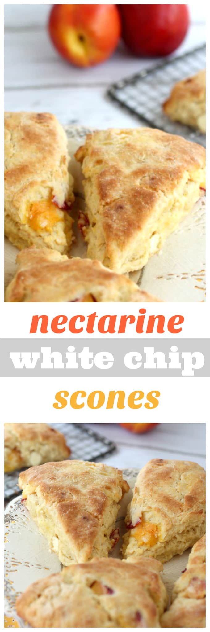 nectarine white chip scones @createdbydiane