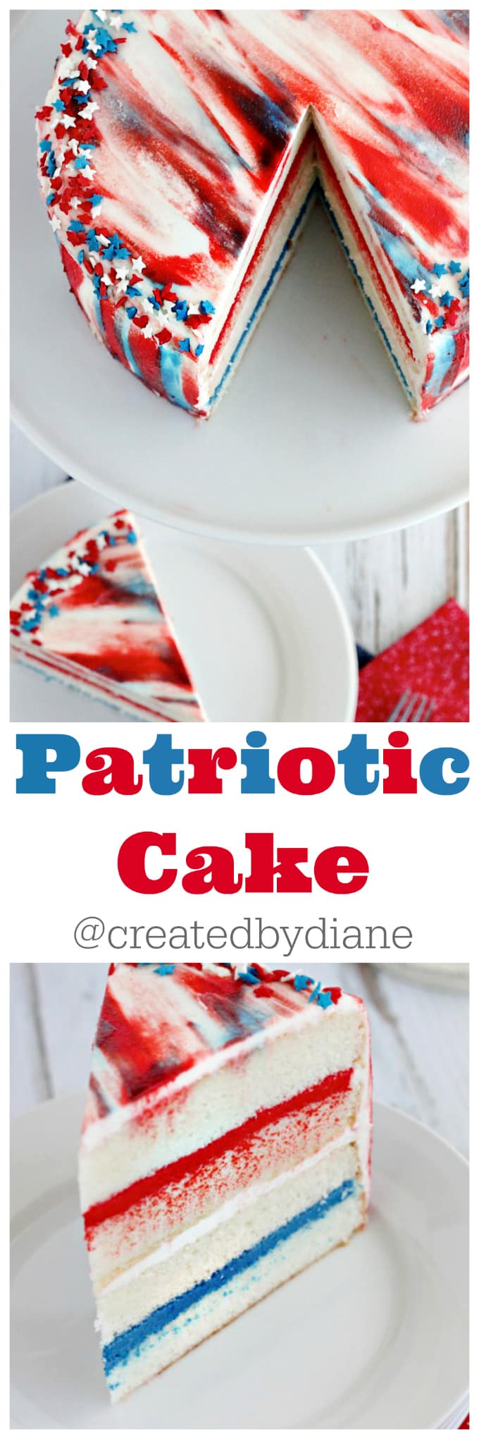 patriotic cake @createdbydiane