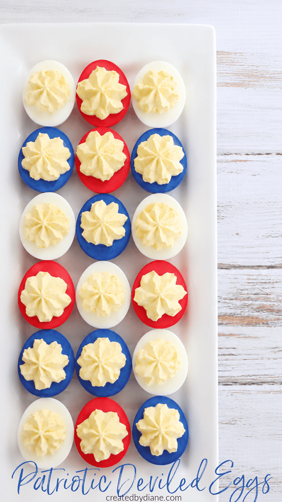 patriotic deviled eggs createdbydiane