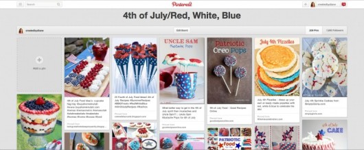 Pinterest July4th board