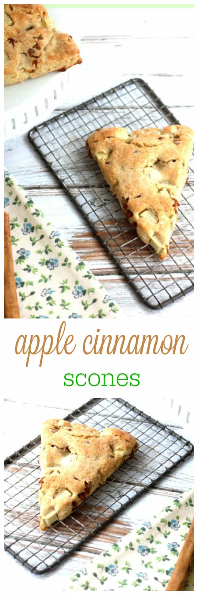 apple cinnamon scones @createdbydiane