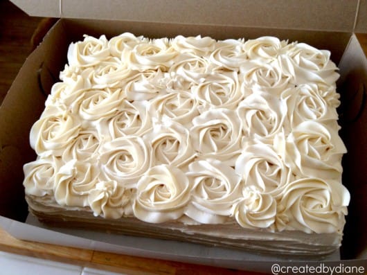 How to decorate a Rose Cake @createdbydiane
