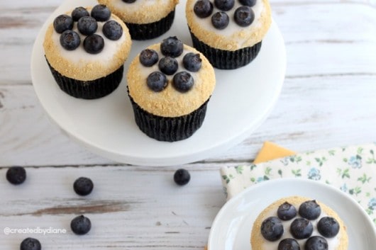 Chocolate Blueberry Cheesecake Cupcakes @createdbydiane