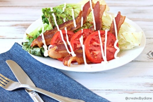 BLT Grilled Romaine Salad @createdbydiane.jpg