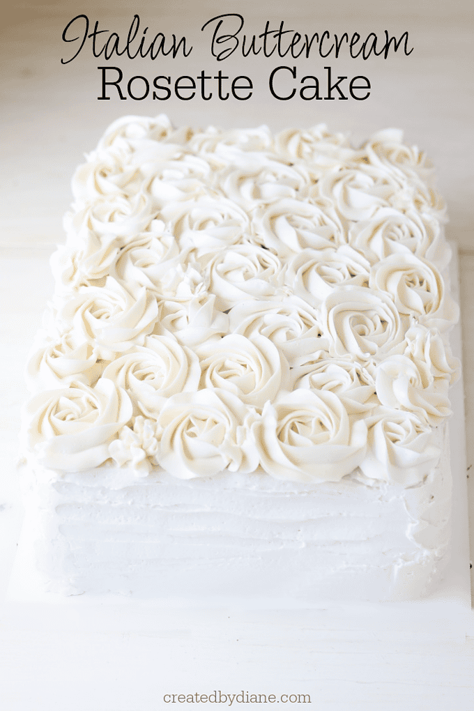 Italian Buttercream Rosette cake createdbydiane