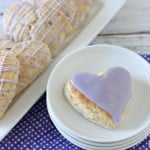 Lavender icing on Lavender Scones @createdbydiane