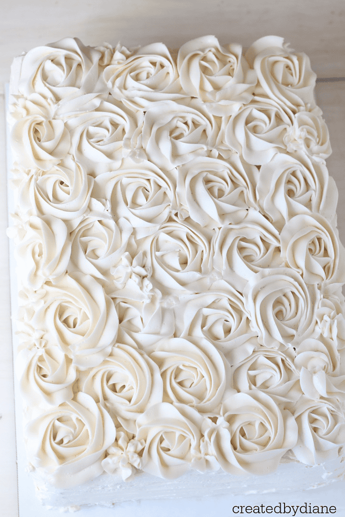 VANILLA filled layer cake 13x9 createdbydiane