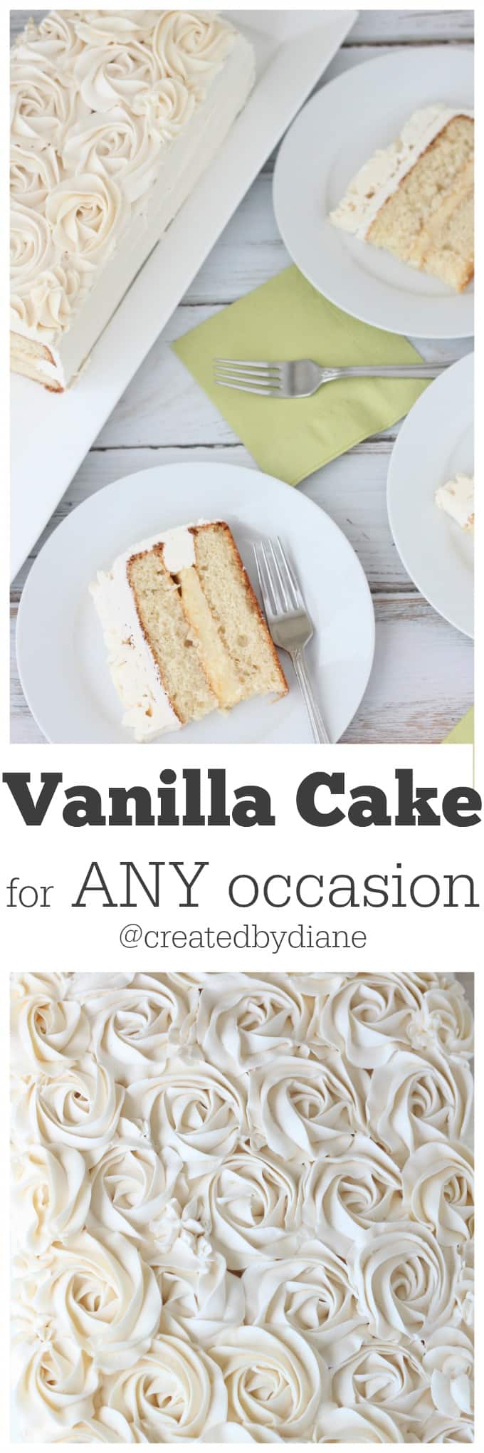 Vanilla Cake for any occasion @createdbydiane