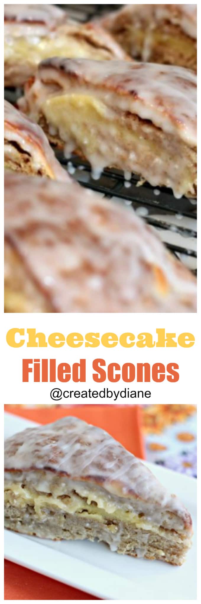 cheesecake filled scones @createdbydiane