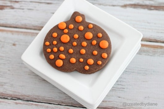 Chocolate Peanut Butter Cut Out Cookies @createdbydiane