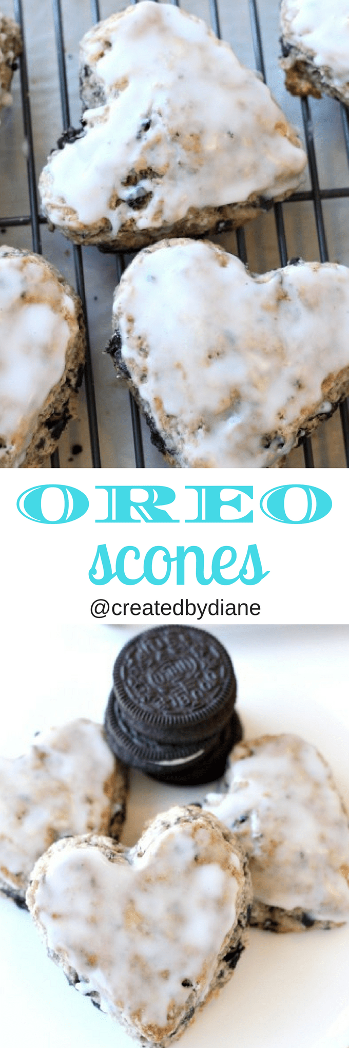 glazed oreo scone recipe @createdbydiane