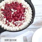 Cherry Cheesecake Skillet Cookie Pie @createdbydiane