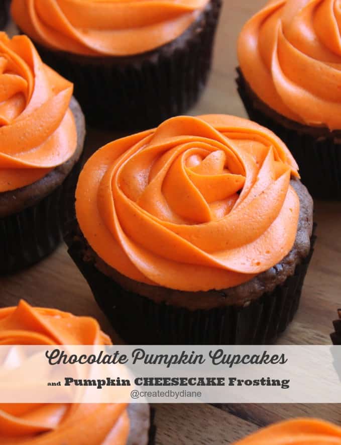 Chocolate Pumpkin Cupcakes